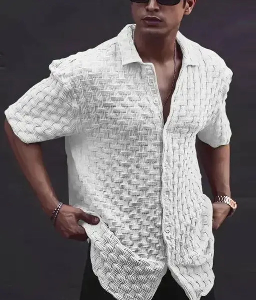 MENS WEAR HEAVY CHATAI IMPORTED FABRIC FULL SLEEVE SHIRT,CASUAL COMFORTABLE, WITH TRENDY POPCORN TEXTURE,NEW ARRIVAL SHIRT, DOUBLE POCKET SHIRT FOR MEN