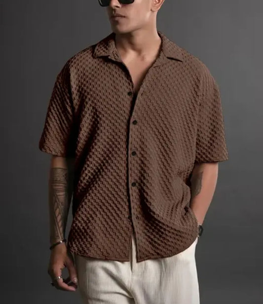 Trending Casual Popcorn Bubble Shirts